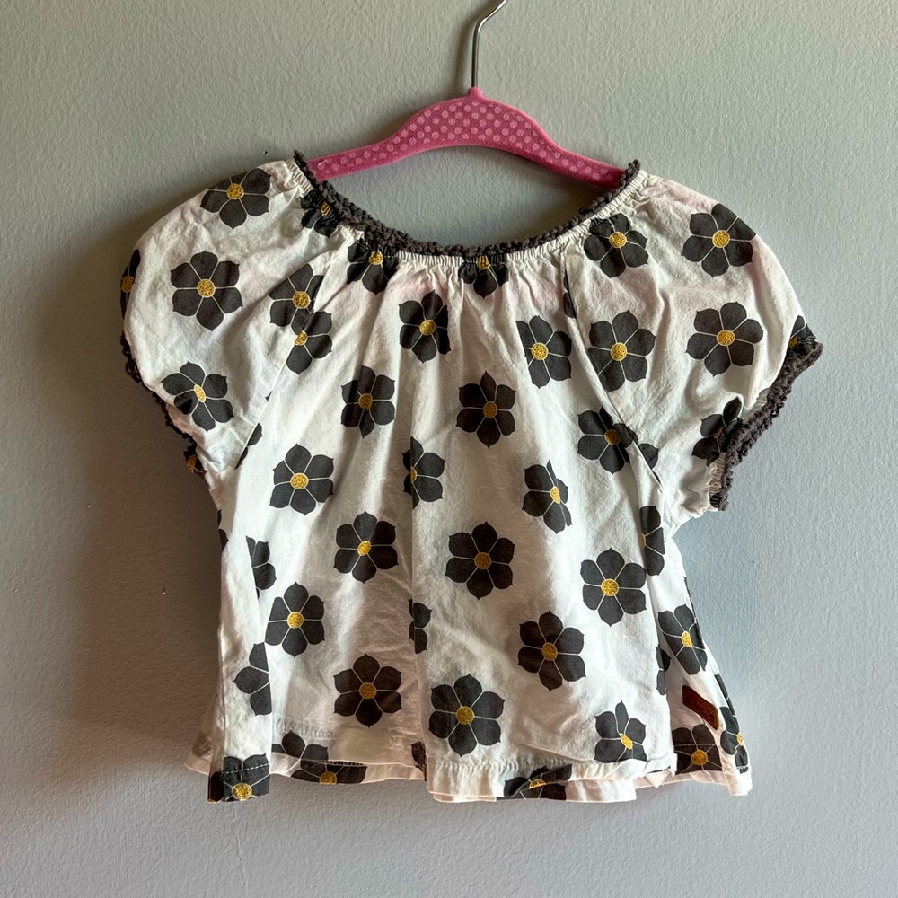 EUC Baby Girl Floral Shirt